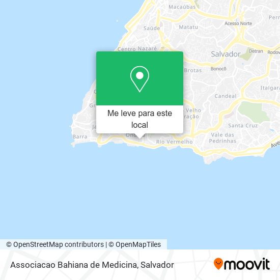 Associacao Bahiana de Medicina mapa