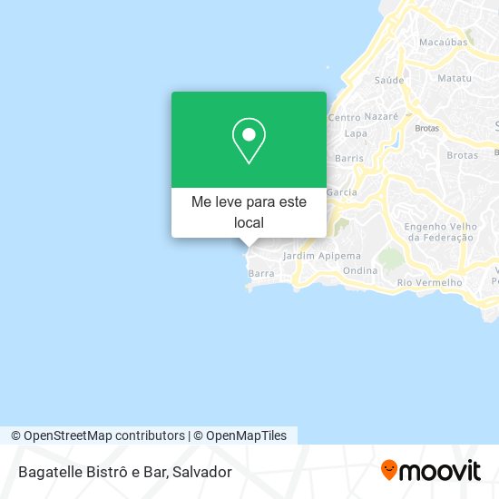 Bagatelle Bistrô e Bar mapa
