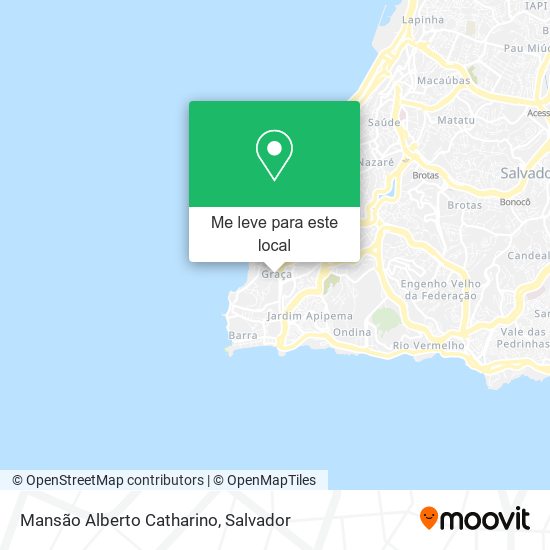 Mansão Alberto Catharino mapa