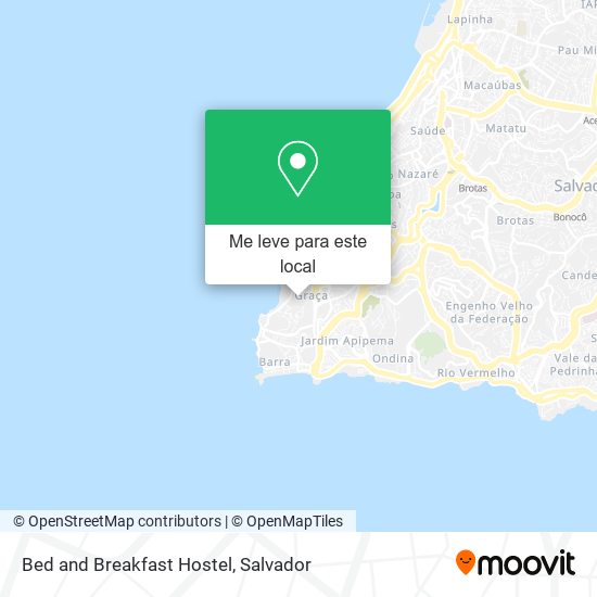 Bed and Breakfast Hostel mapa