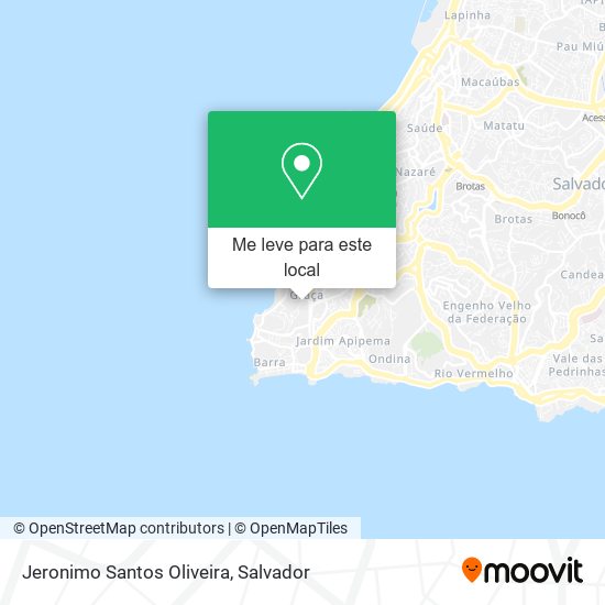 Jeronimo Santos Oliveira mapa