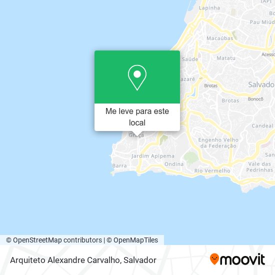 Arquiteto Alexandre Carvalho mapa