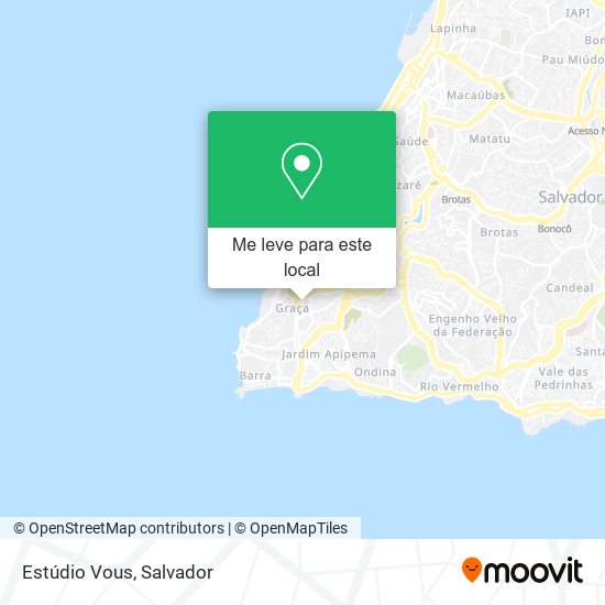 Estúdio Vous mapa