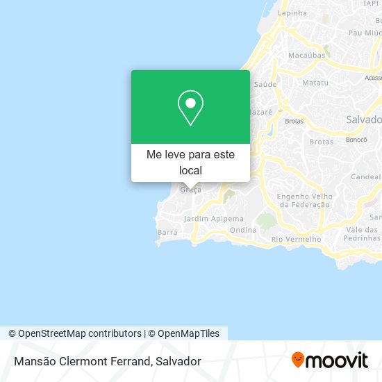 Mansão Clermont Ferrand mapa
