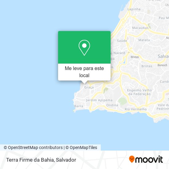 Terra Firme da Bahia mapa