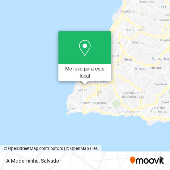 A Moderninha mapa