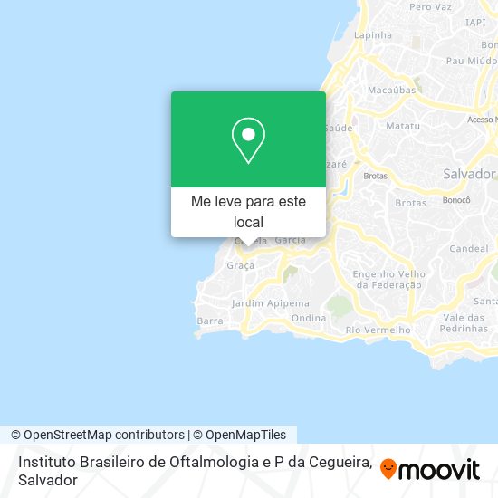Instituto Brasileiro de Oftalmologia e P da Cegueira mapa