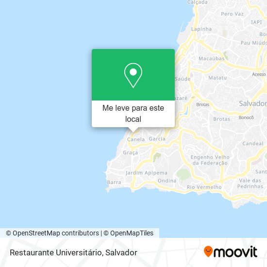 Restaurante Universitário mapa
