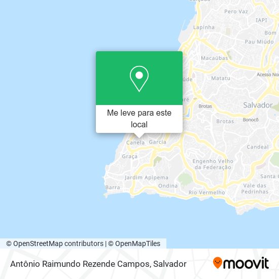 Antônio Raimundo Rezende Campos mapa
