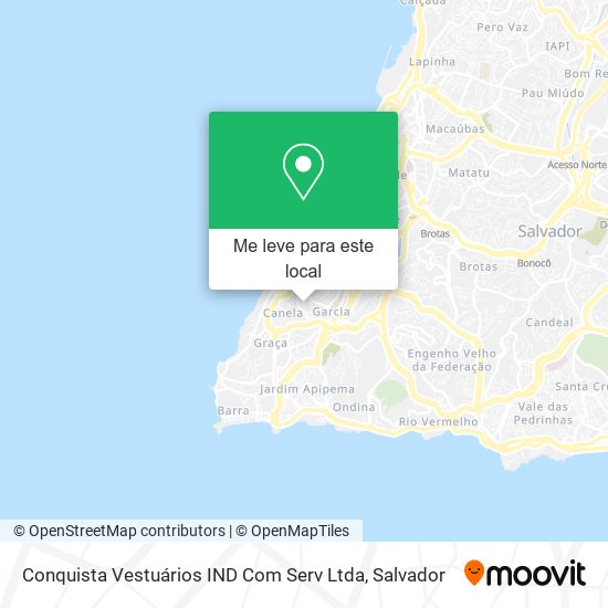 Conquista Vestuários IND Com Serv Ltda mapa