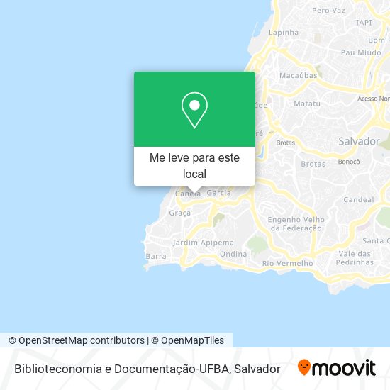 Biblioteconomia e Documentação-UFBA mapa