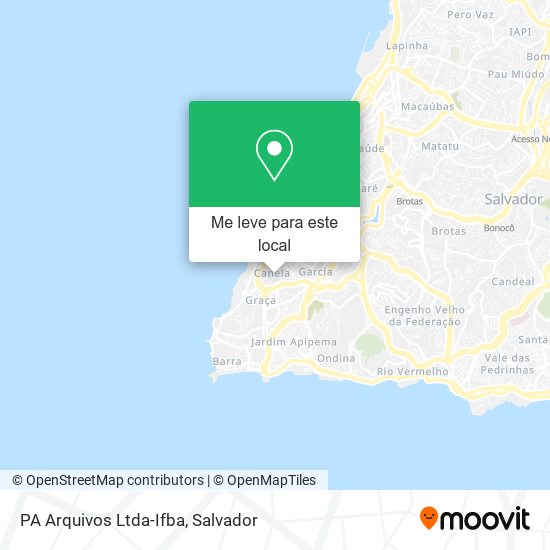 PA Arquivos Ltda-Ifba mapa