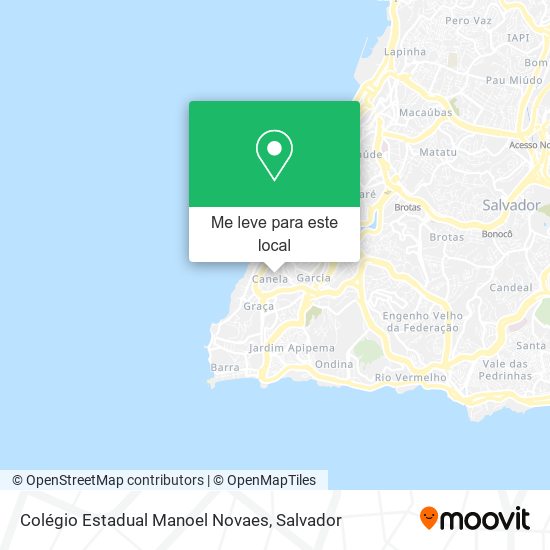 Colégio Estadual Manoel Novaes mapa