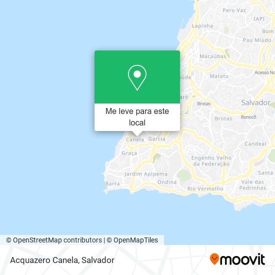 Acquazero Canela mapa