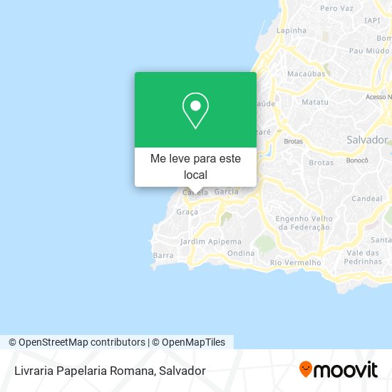 Livraria Papelaria Romana mapa