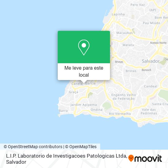 L.I.P. Laboratorio de Investigacoes Patologicas Ltda mapa