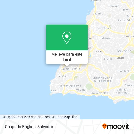 Chapada English mapa