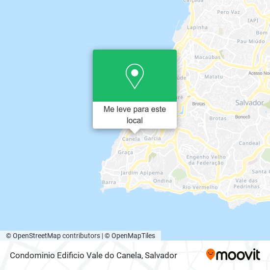 Condominio Edificio Vale do Canela mapa