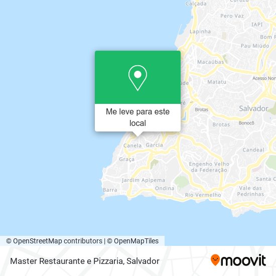 Master Restaurante e Pizzaria mapa