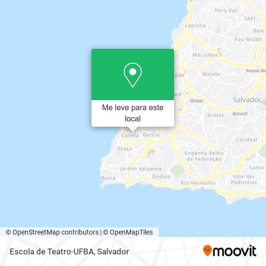 Escola de Teatro-UFBA mapa