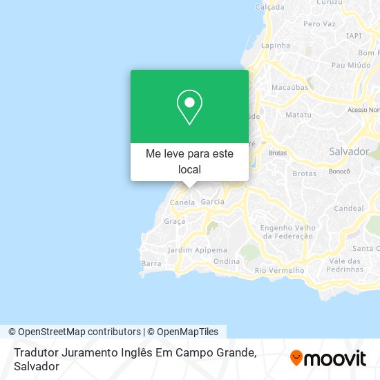Tradutor Juramento Inglês Em Campo Grande mapa