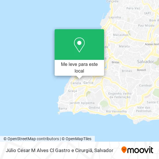 Júlio César M Alves Cl Gastro e Cirurgiã mapa