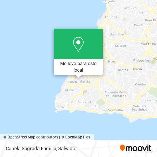 Capela Sagrada Família mapa