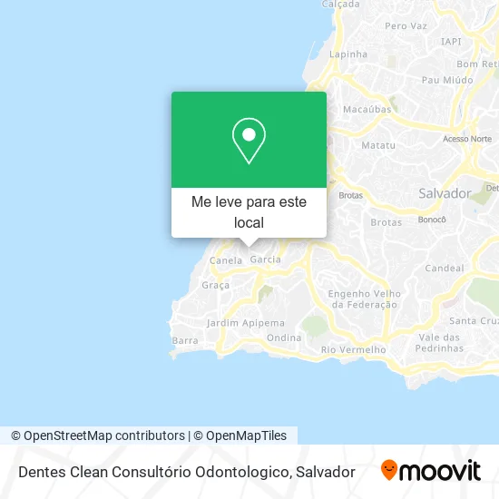 Dentes Clean Consultório Odontologico mapa