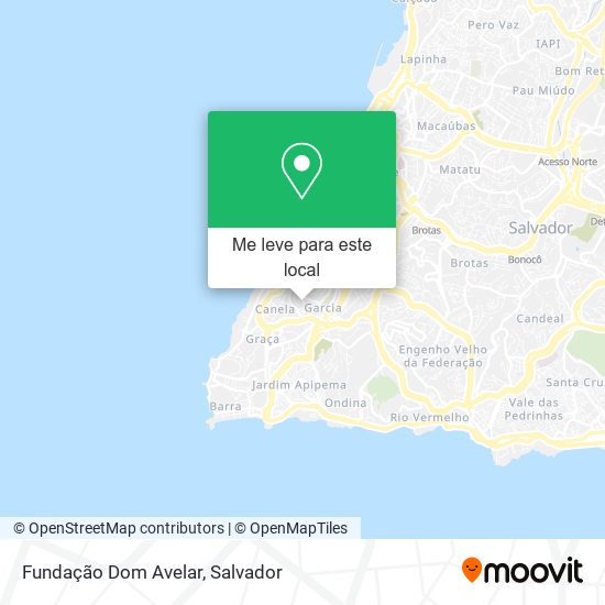 Fundação Dom Avelar mapa