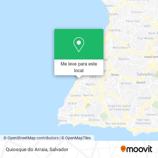 Quiosque do Arraia mapa