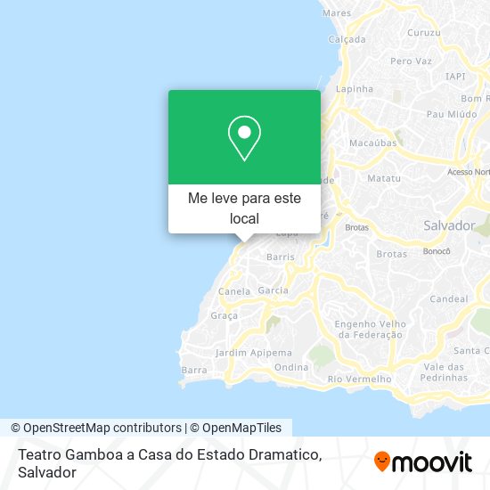 Teatro Gamboa a Casa do Estado Dramatico mapa
