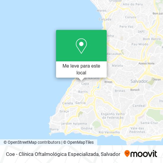 Coe - Clínica Oftalmológica Especializada mapa