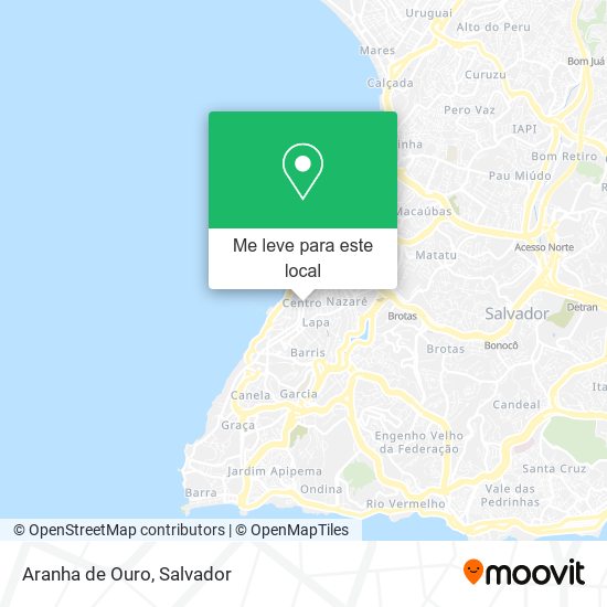 Aranha de Ouro mapa