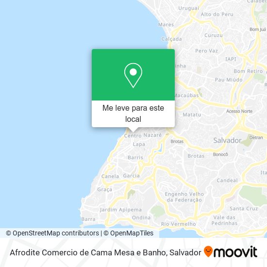 Afrodite Comercio de Cama Mesa e Banho mapa