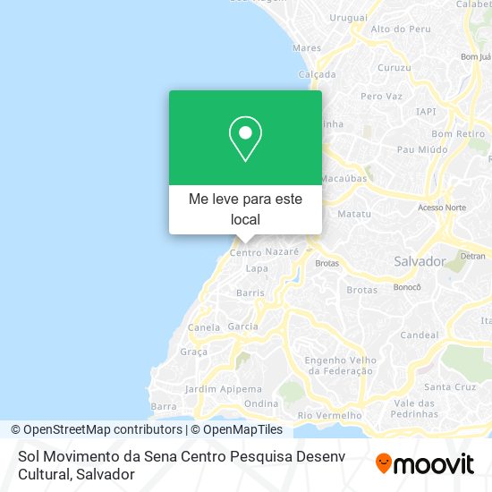 Sol Movimento da Sena Centro Pesquisa Desenv Cultural mapa