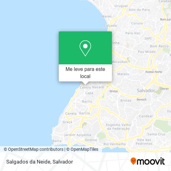 Salgados da Neide mapa