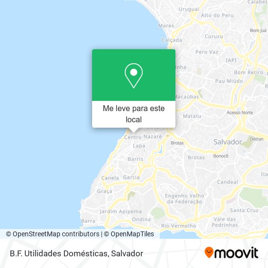 B.F. Utilidades Domésticas mapa