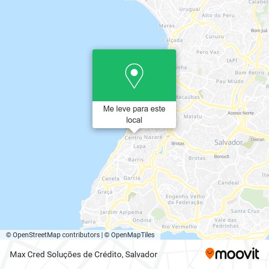 Max Cred Soluções de Crédito mapa
