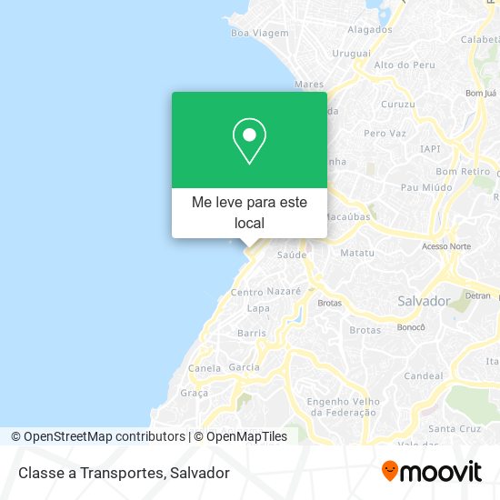 Classe a Transportes mapa