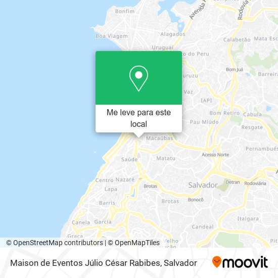 Maison de Eventos Júlio César Rabibes mapa