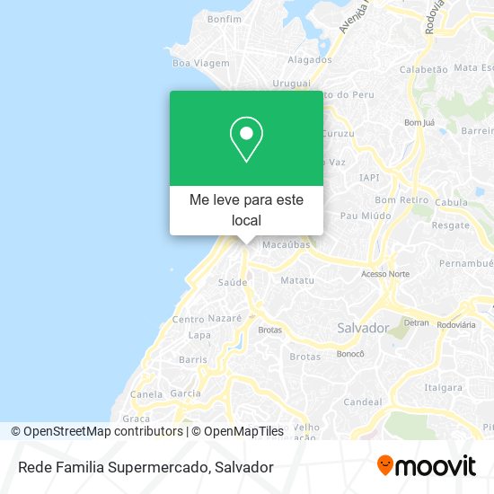 Rede Familia Supermercado mapa