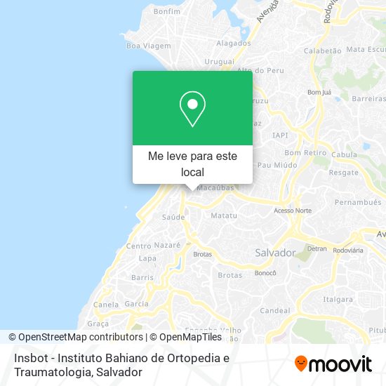 Insbot - Instituto Bahiano de Ortopedia e Traumatologia mapa