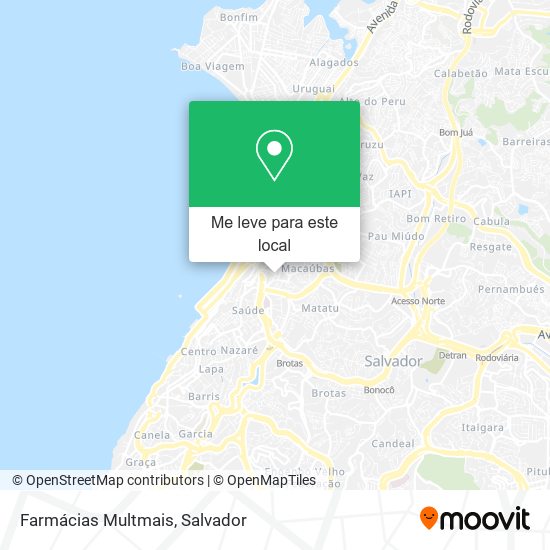 Farmácias Multmais mapa