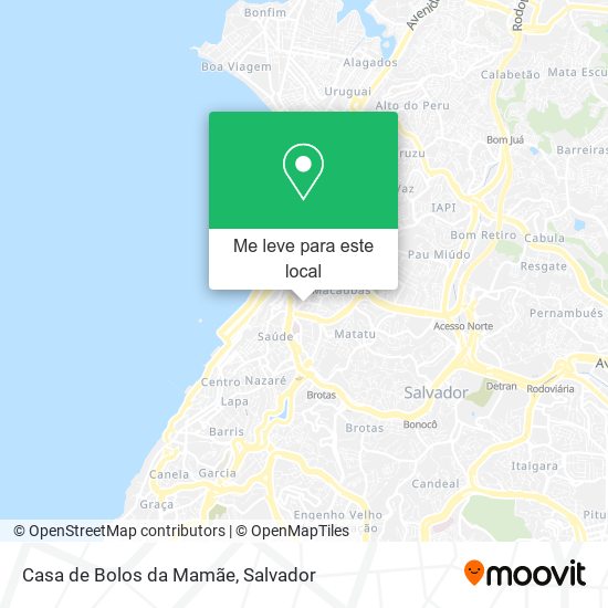 Casa de Bolos da Mamãe mapa