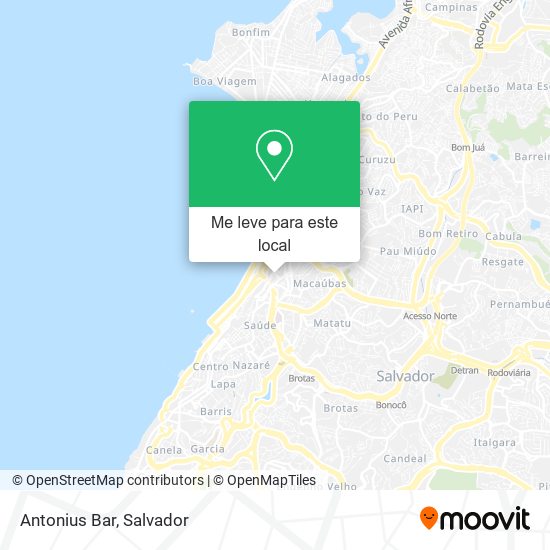 Antonius Bar mapa