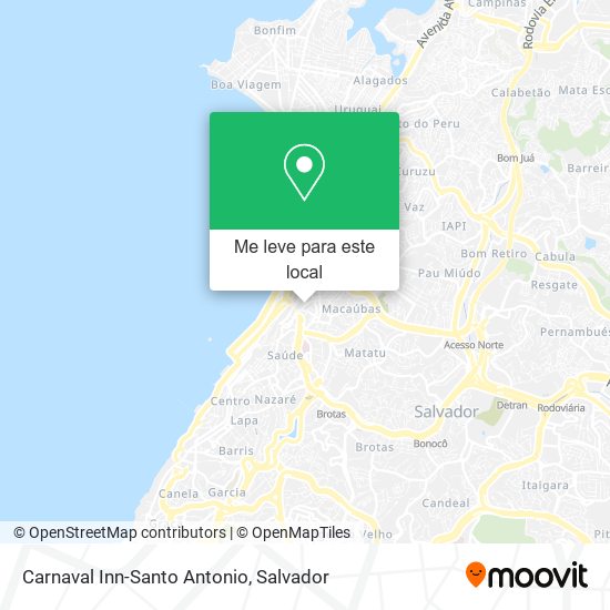 Carnaval Inn-Santo Antonio mapa