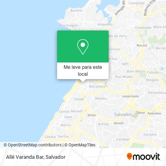 Allê Varanda Bar mapa