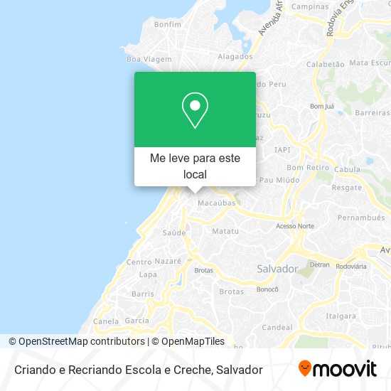 Criando e Recriando Escola e Creche mapa