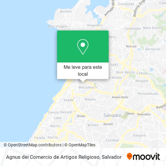 Agnus dei Comercio de Artigos Religioso mapa