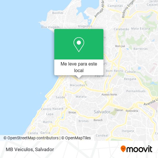 MB Veiculos mapa